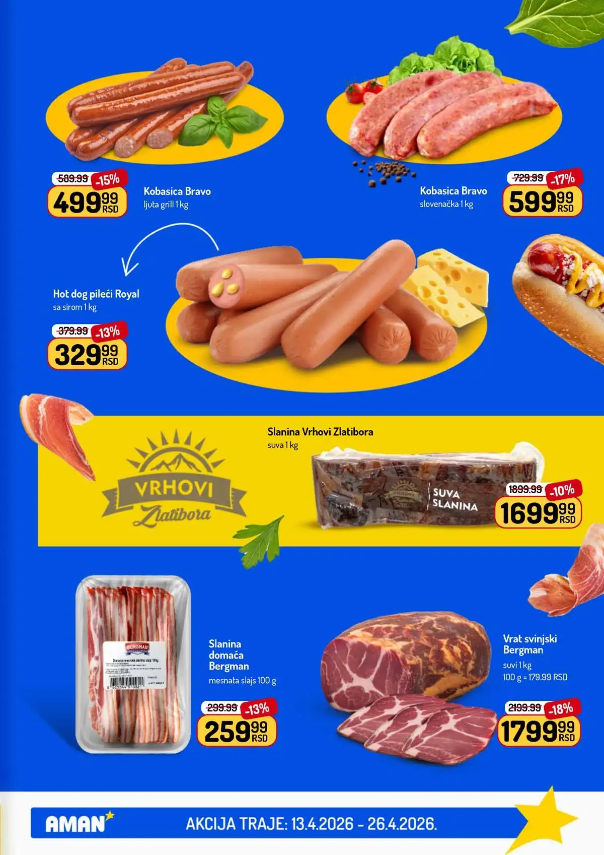 Akcija Aman sniženje Katalog