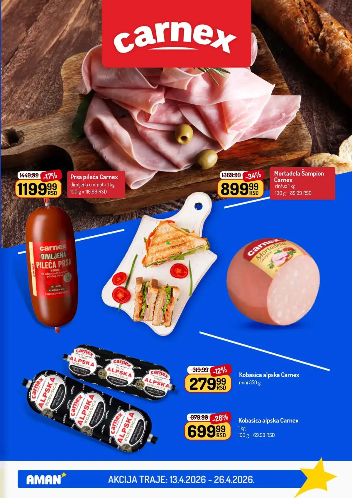 Akcija Aman sniženje Katalog