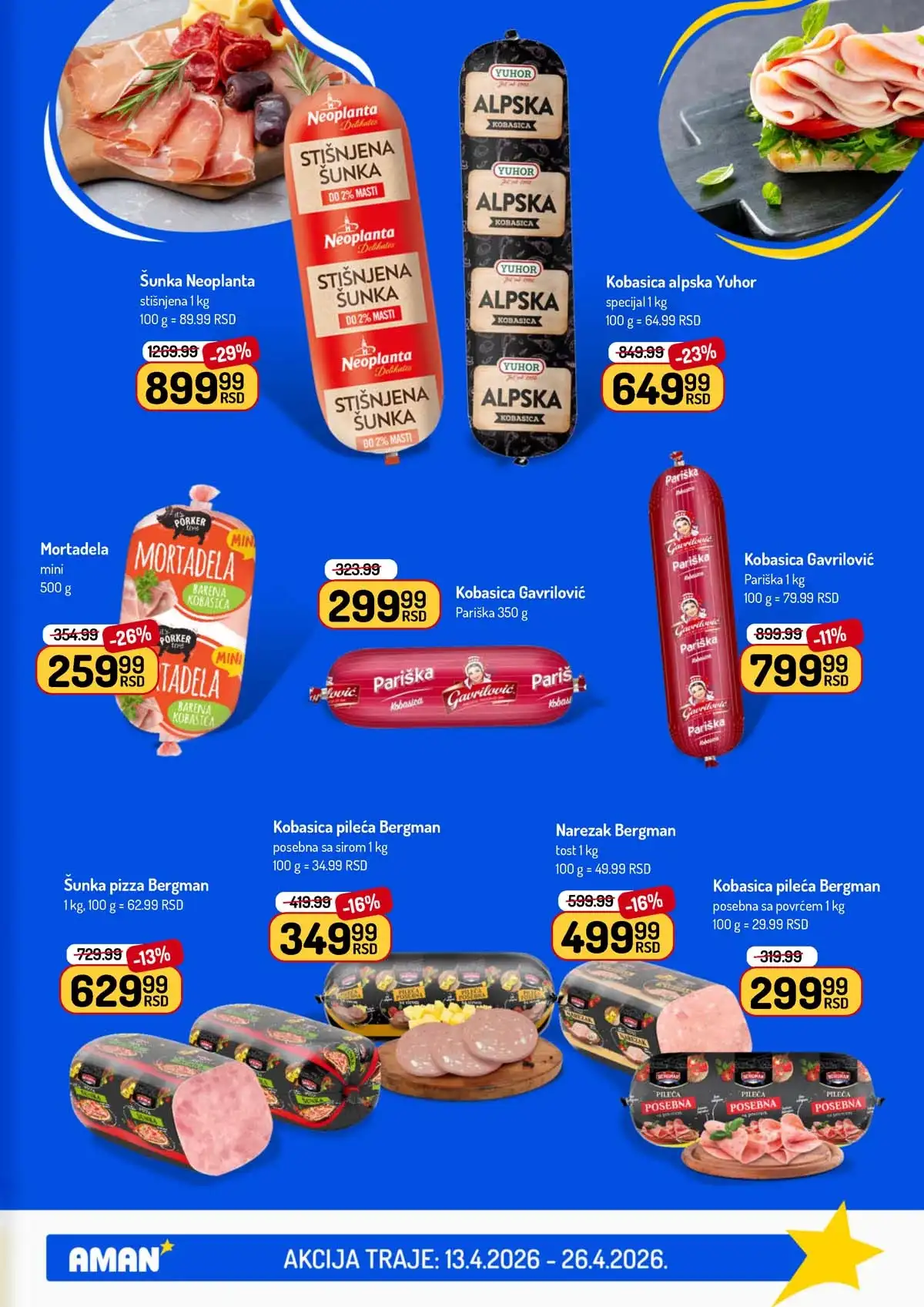 Akcija Aman sniženje Katalog