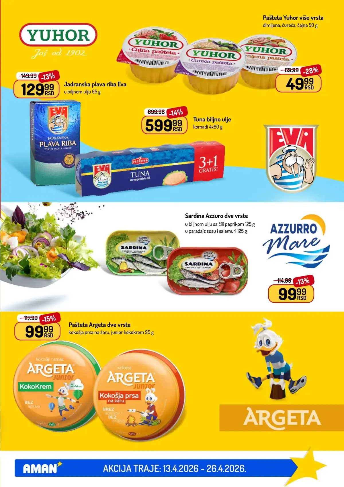 Akcija Aman sniženje Katalog