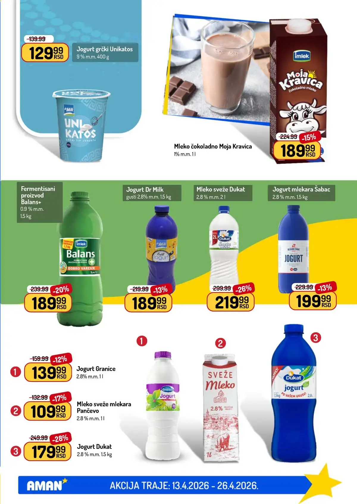 Akcija Aman sniženje Katalog