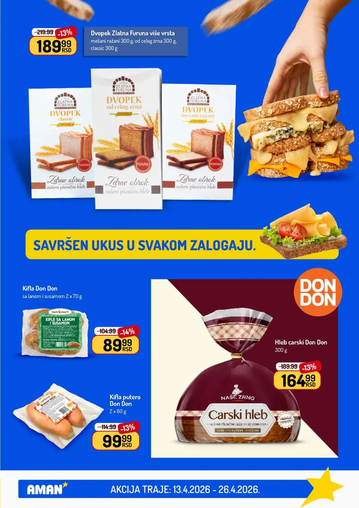 Akcija Aman sniženje Katalog