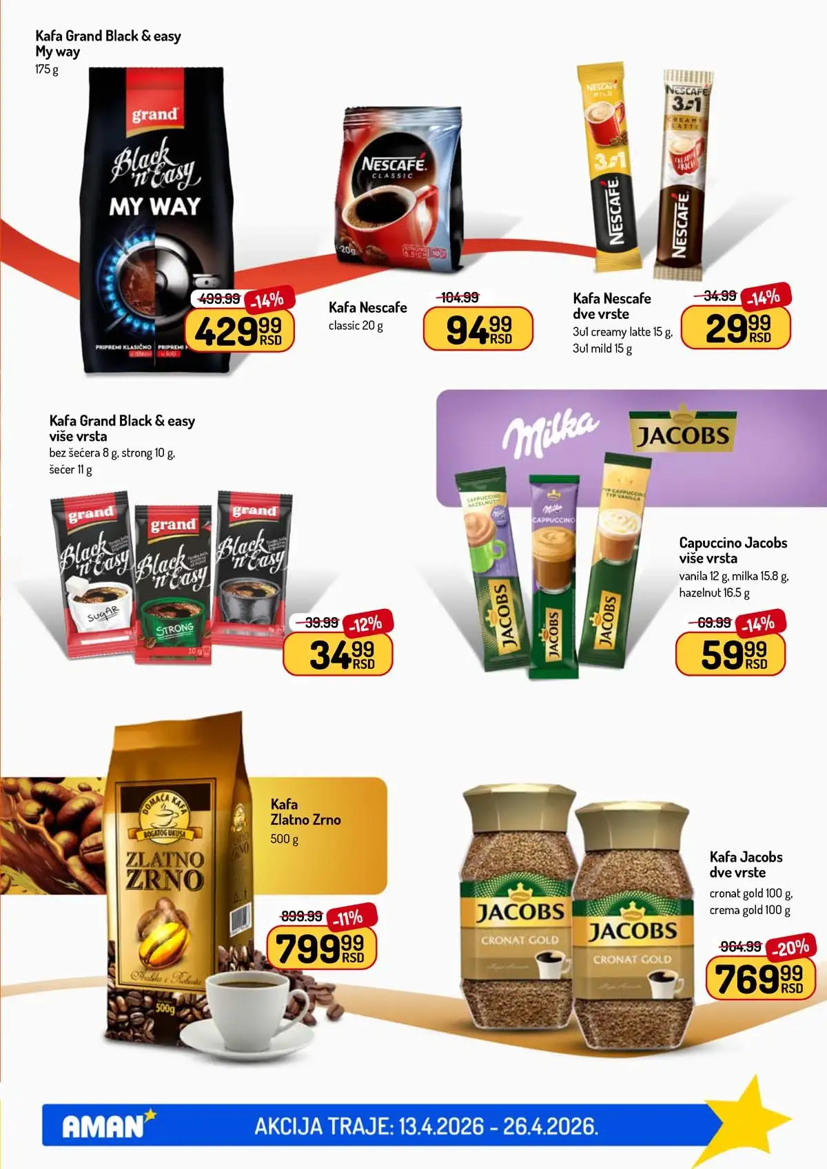 Akcija Aman sniženje Katalog