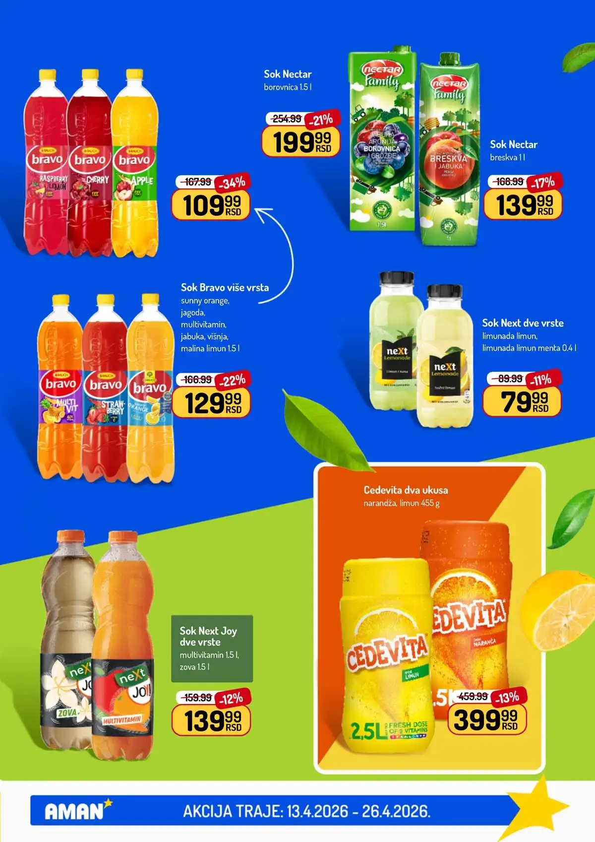 Akcija Aman sniženje Katalog