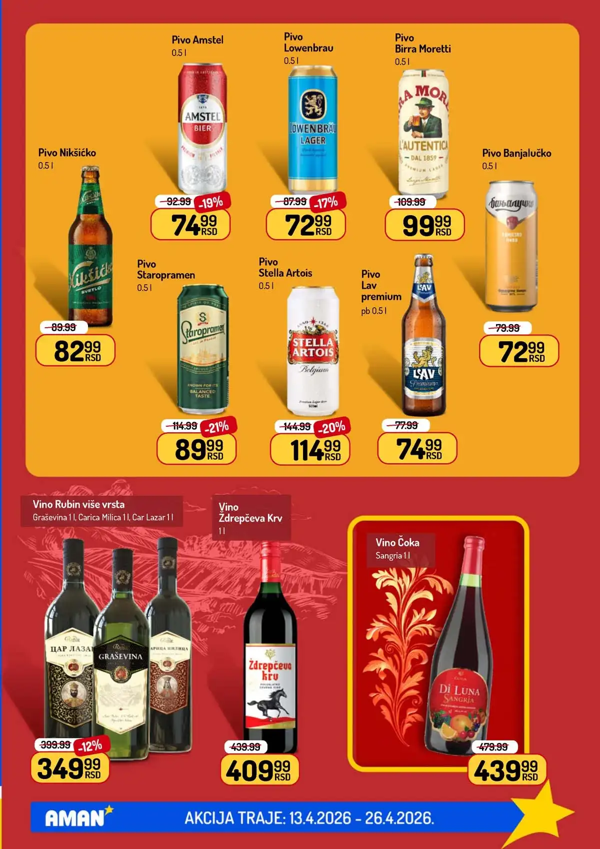 Akcija Aman sniženje Katalog