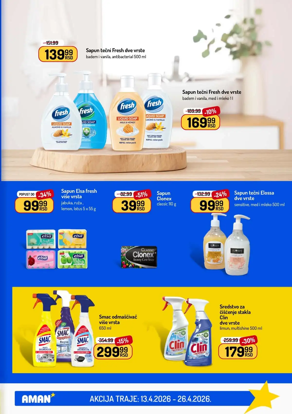 Akcija Aman sniženje Katalog