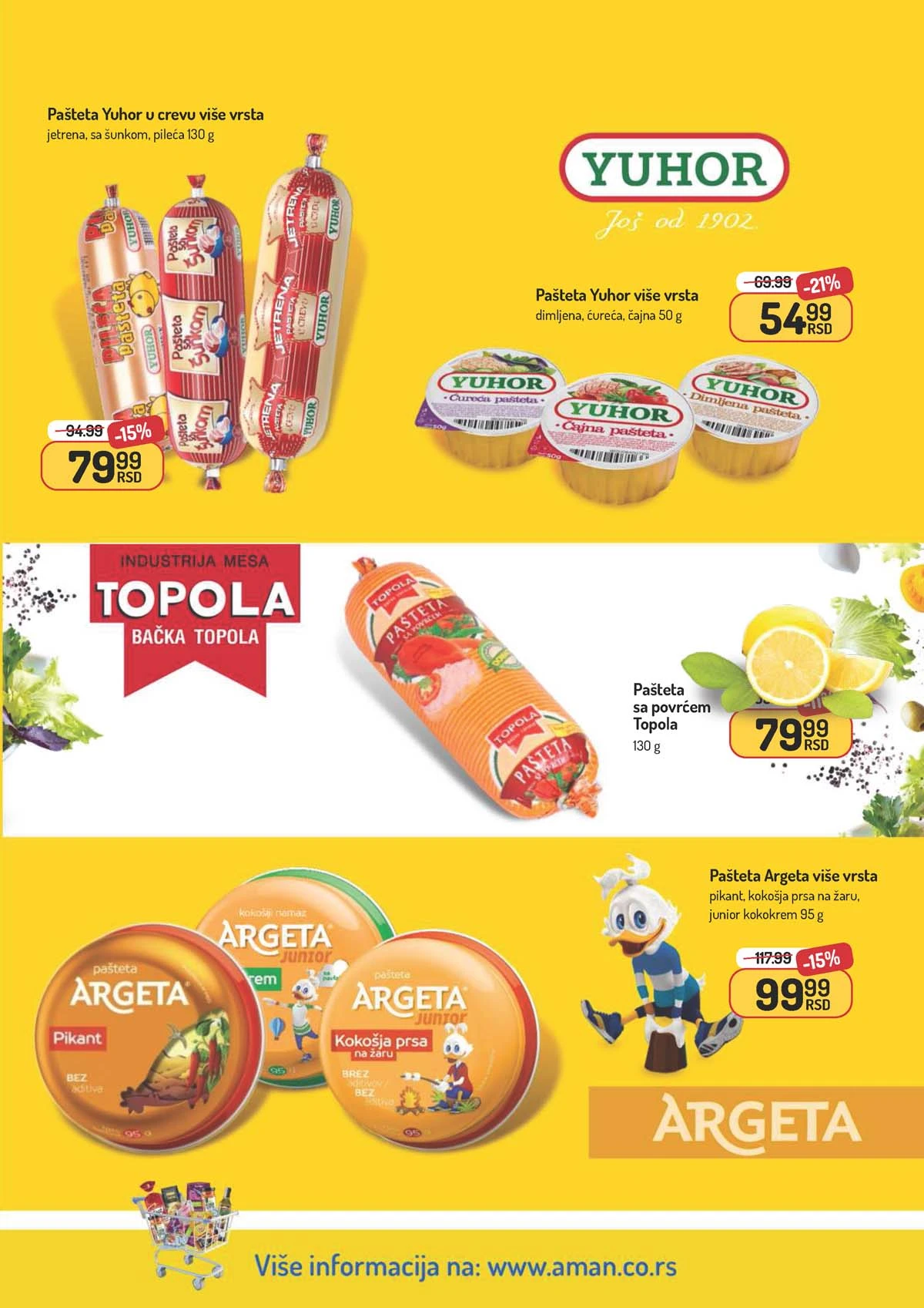 Aman katalog akcija – prehrambeni proizvodi i kućne potrepštine na sniženju do 29. marta 2026