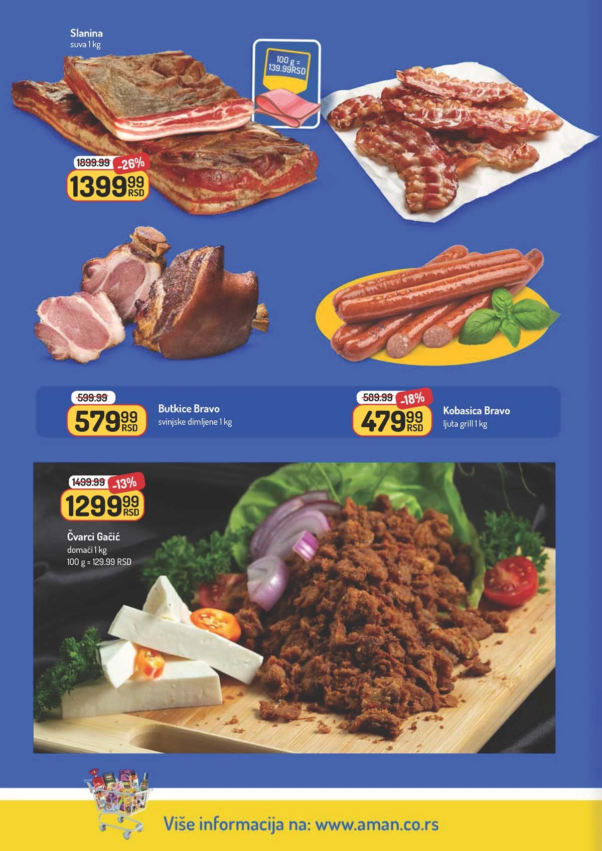 Aman akcija – proizvodi za svakodnevnu kupovinu po nižim cenama