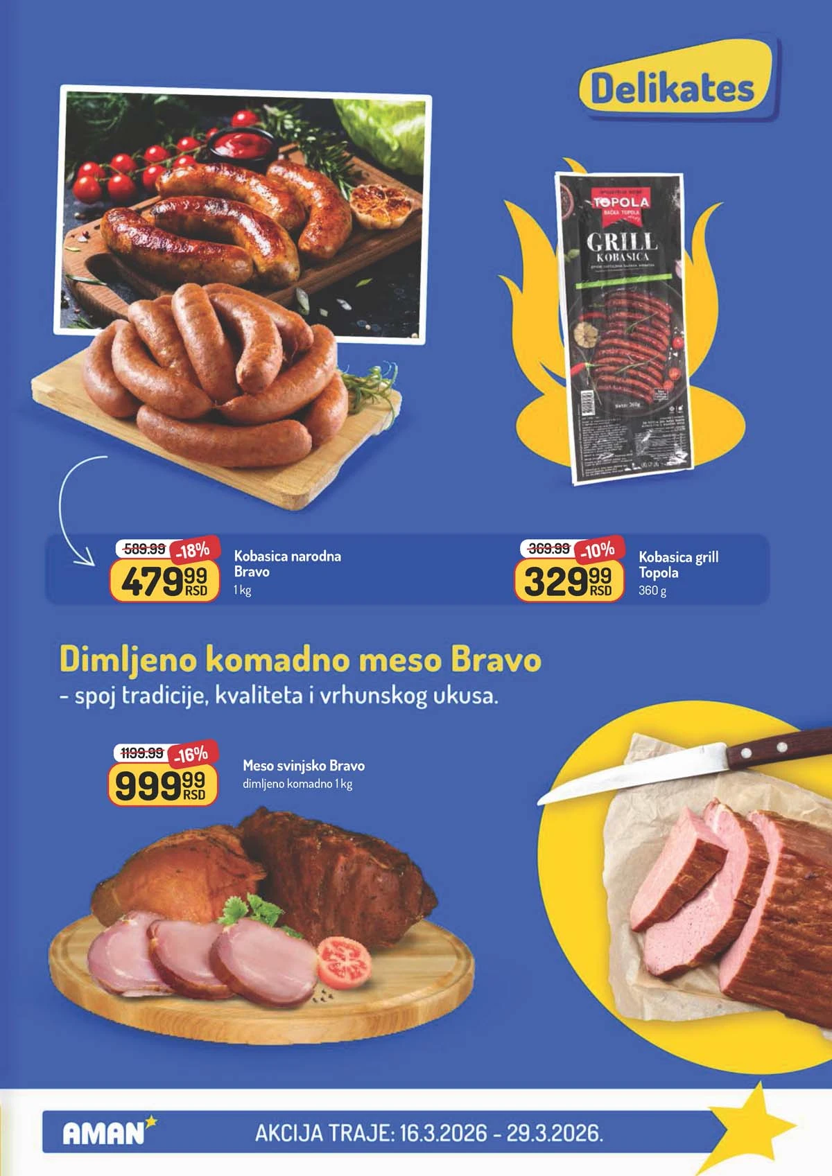 Aman katalog ponuda – prehrambeni proizvodi i kućne potrepštine na akciji