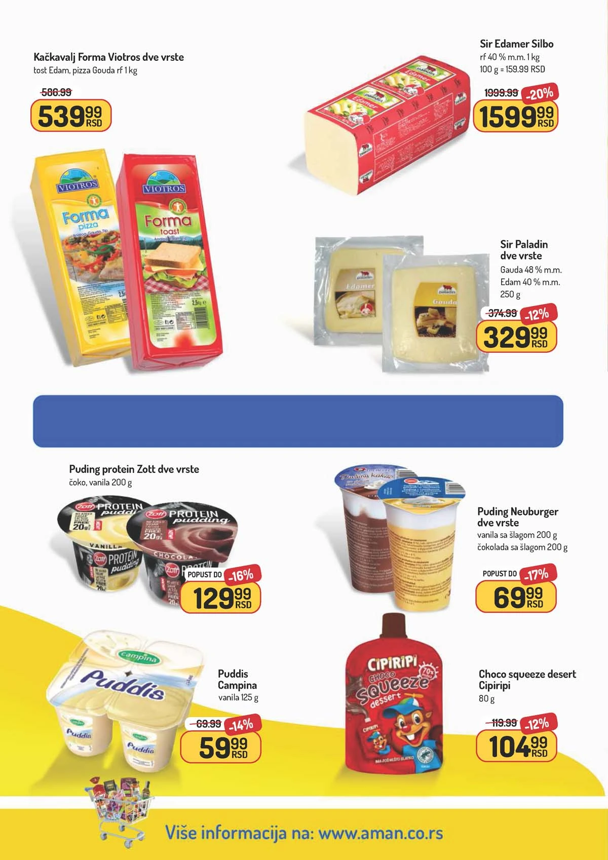 Aman akcija katalog – prehrana i proizvodi za domaćinstvo na sniženju