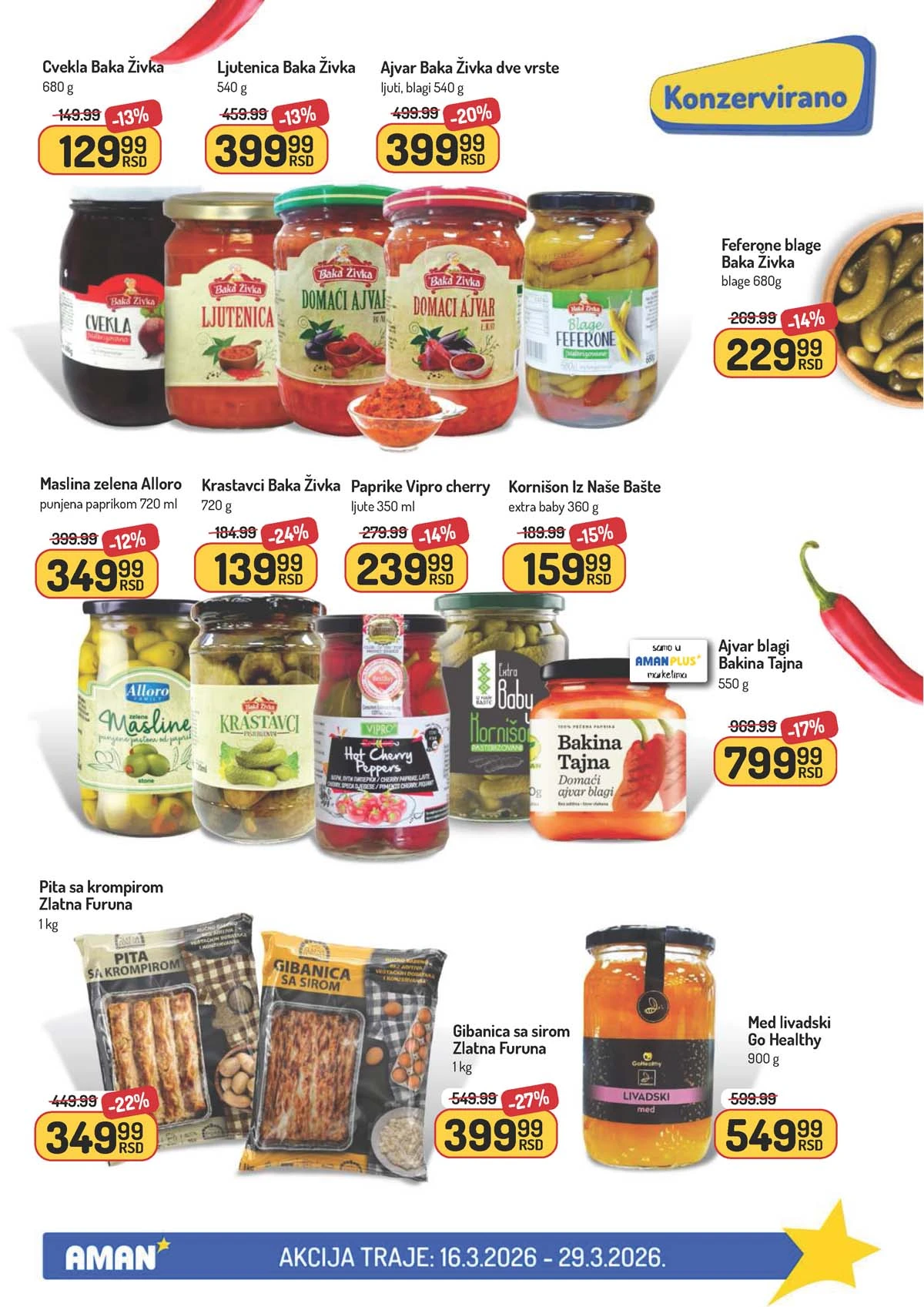 Aman katalog sniženja – pregled akcijskih proizvoda