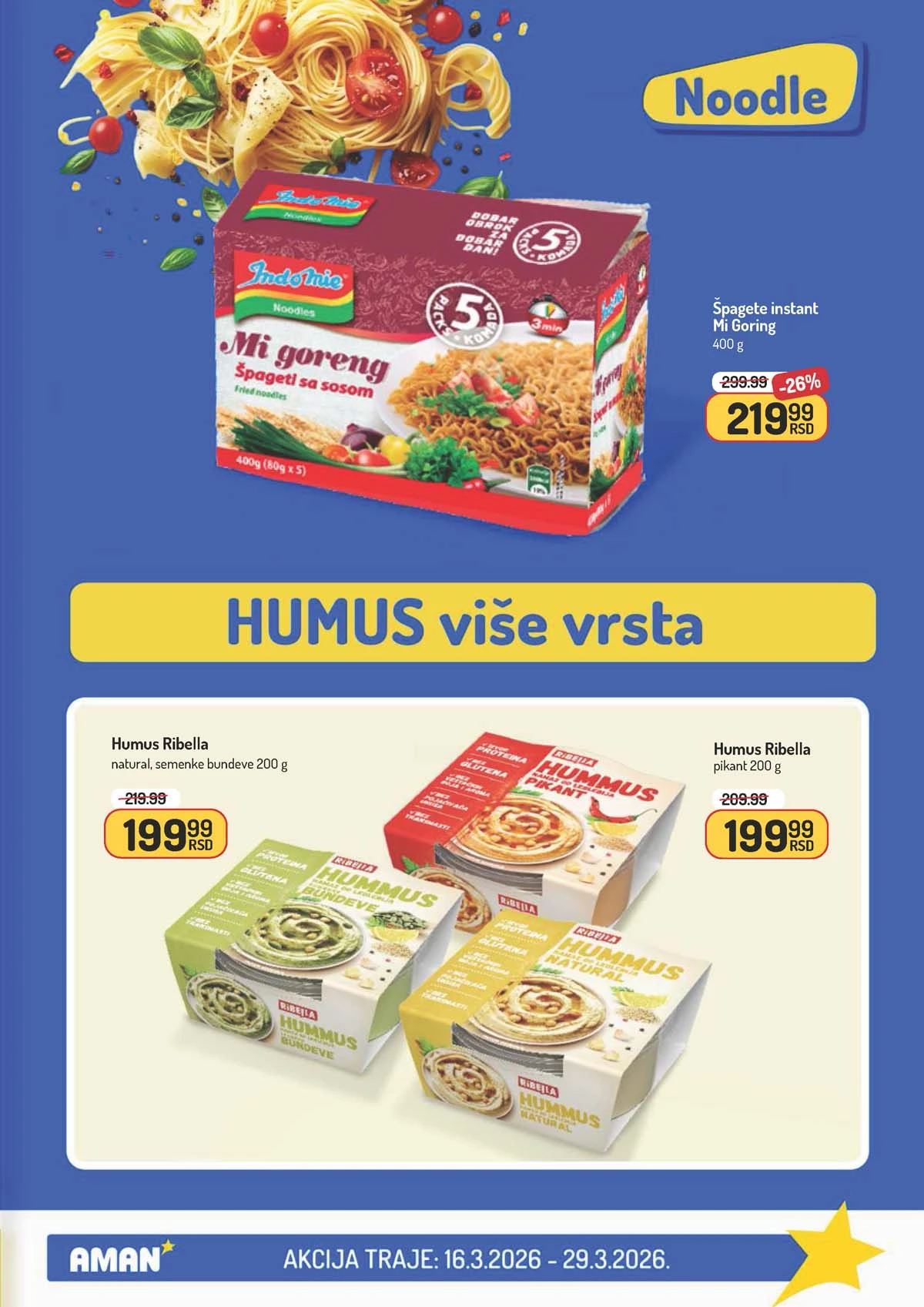 Aman katalog akcija – prehrana i kućne potrepštine