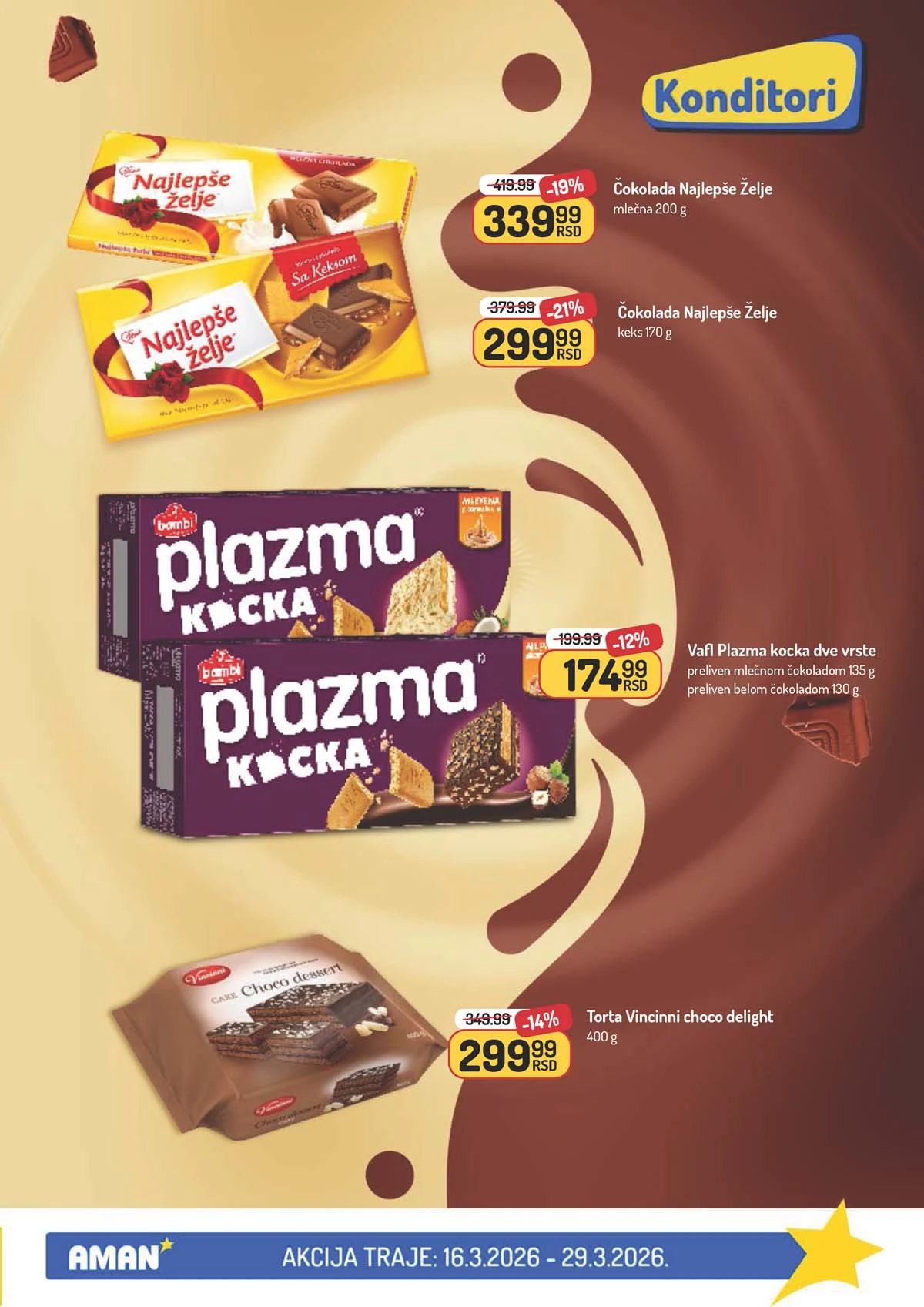 Aman akcija katalog – prehrambeni proizvodi na sniženju