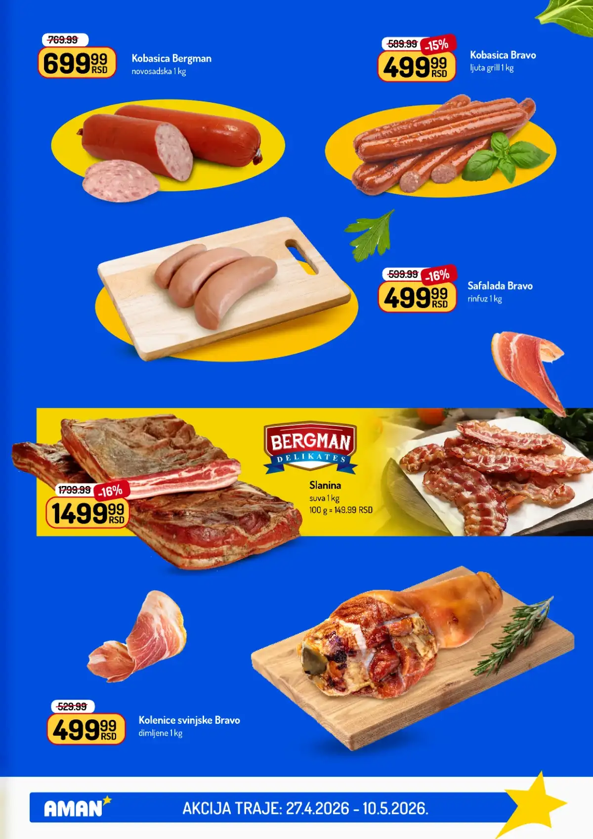 Akcija Aman sniženje Katalog