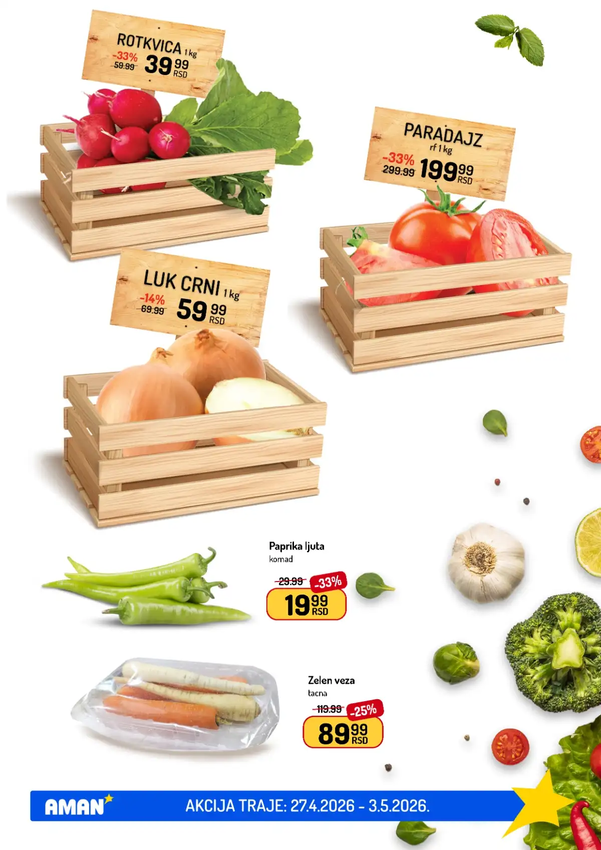 Akcija Aman sniženje Katalog