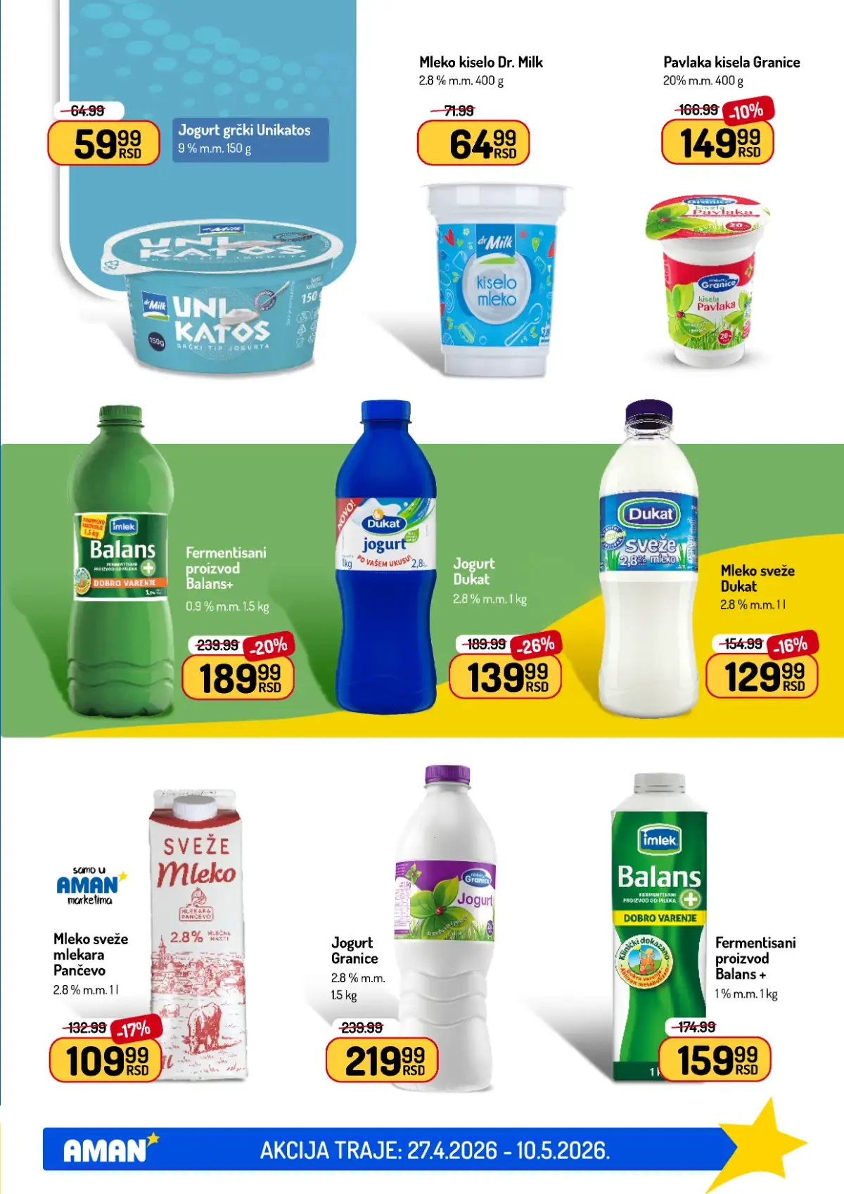 Akcija Aman sniženje Katalog