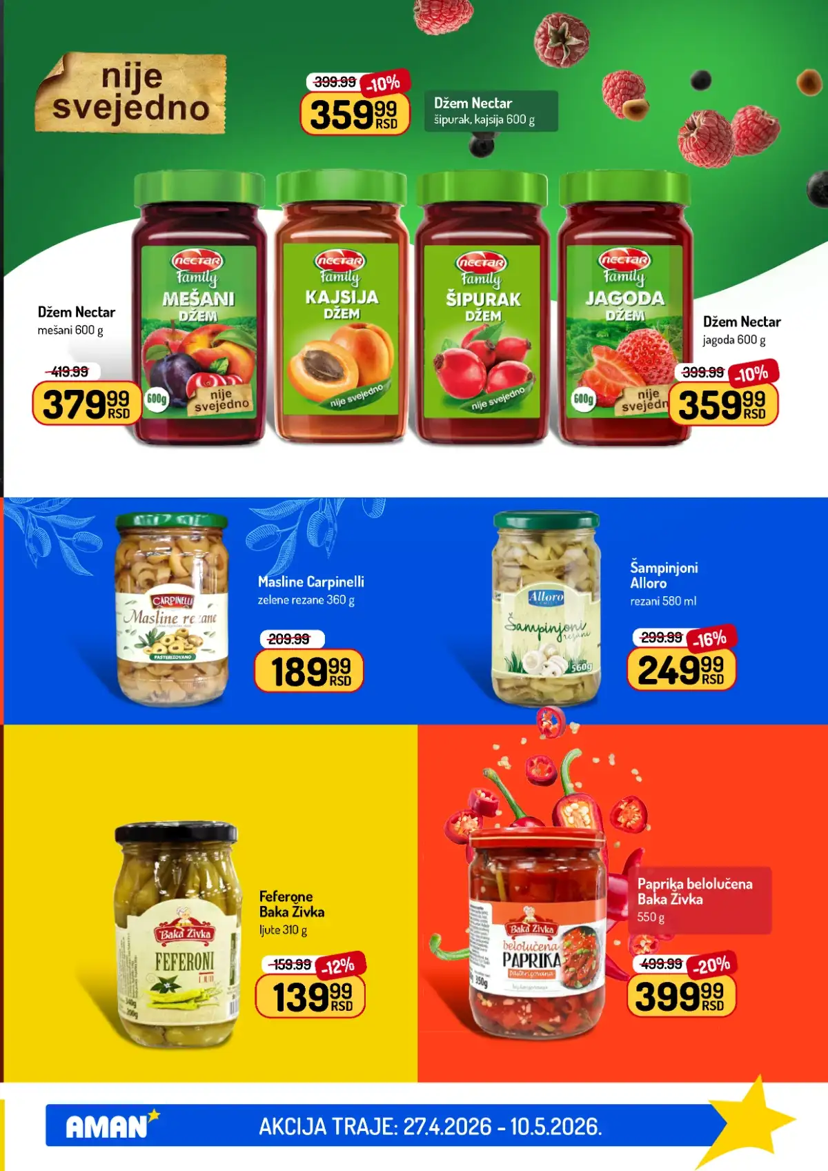 Akcija Aman sniženje Katalog