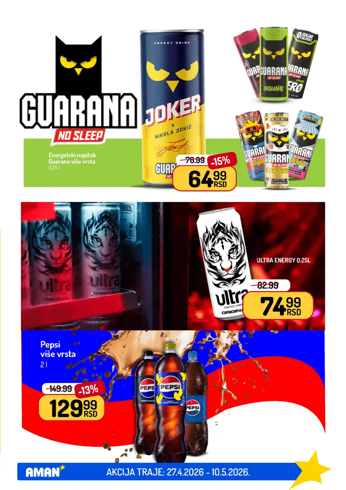 Akcija Aman sniženje Katalog