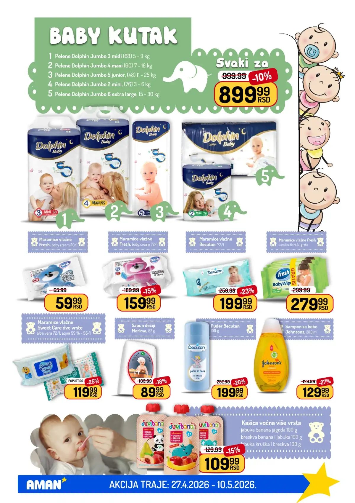 Akcija Aman sniženje Katalog