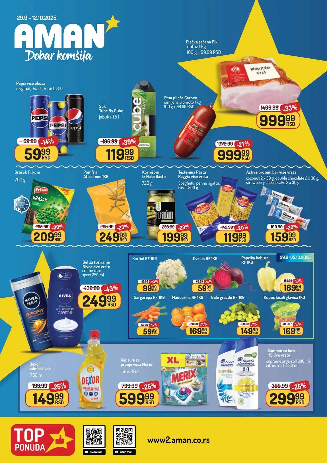 Akcija Aman sniženje Katalog