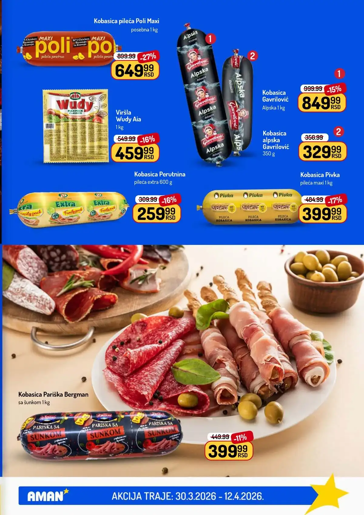 Aman katalog – snižene cene prehrane i proizvoda za domaćinstvo
