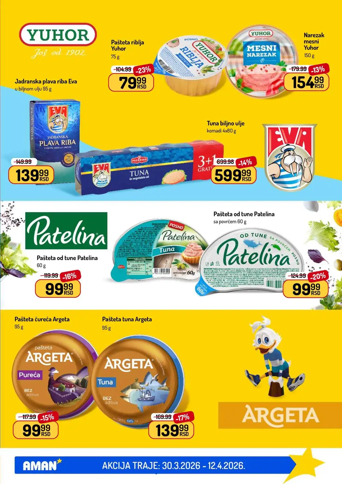 Aman akcija katalog – proizvodi za svakodnevnu kupovinu