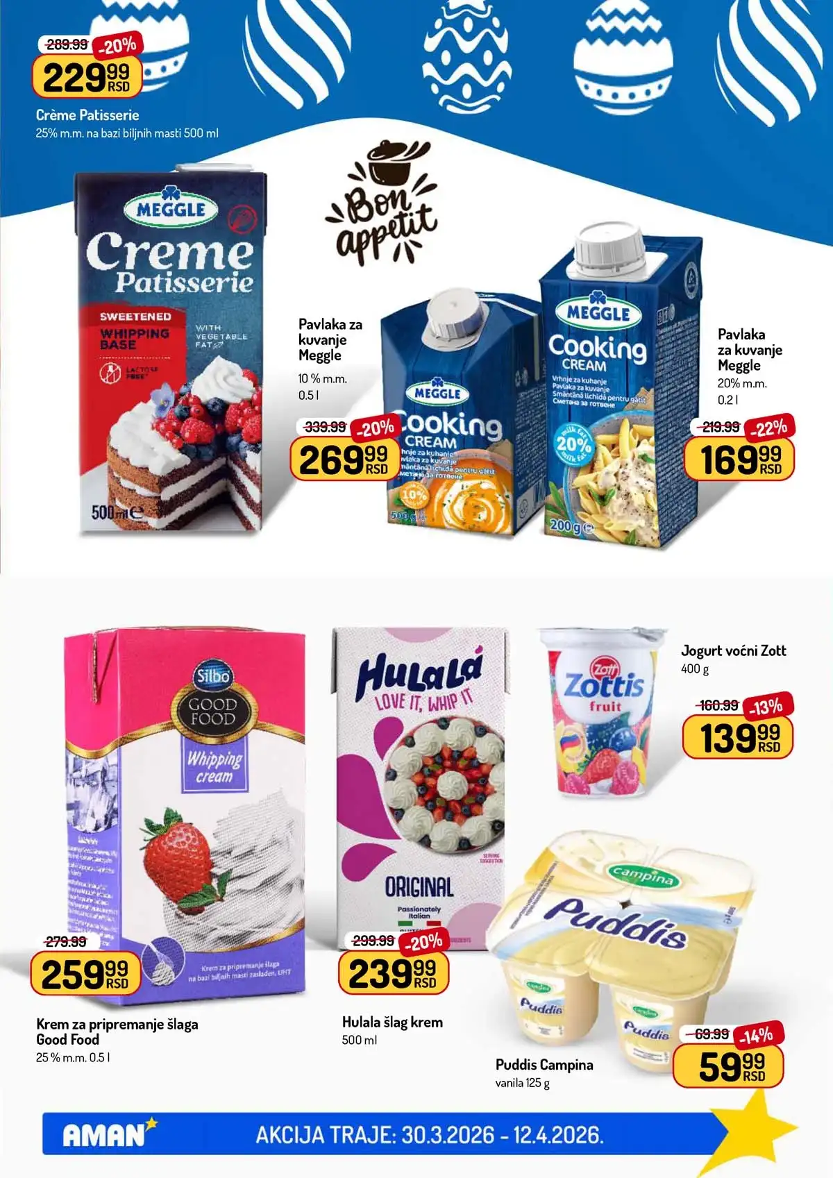 Aman katalog sniženja – proizvodi za svakodnevnu kupovinu