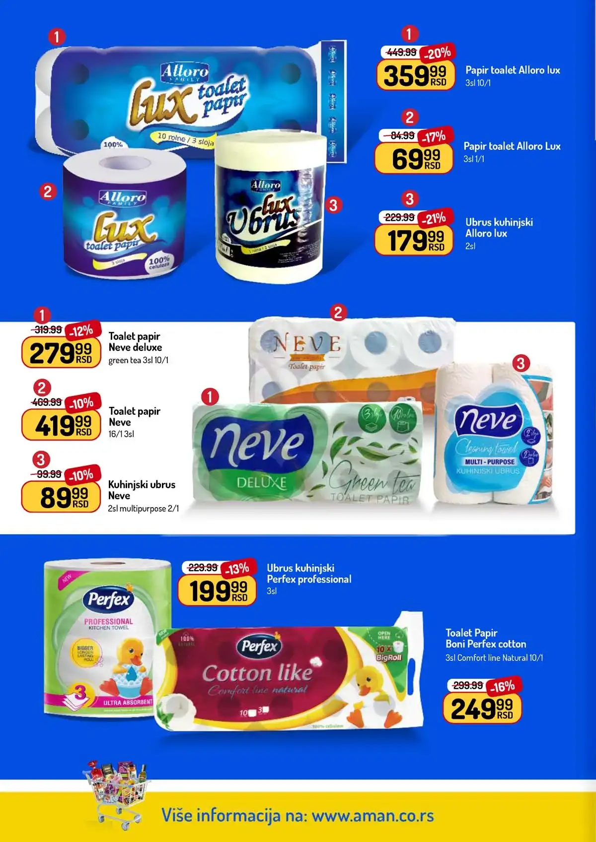 Aman akcija katalog – prehrambeni proizvodi i kućne potrepštine
