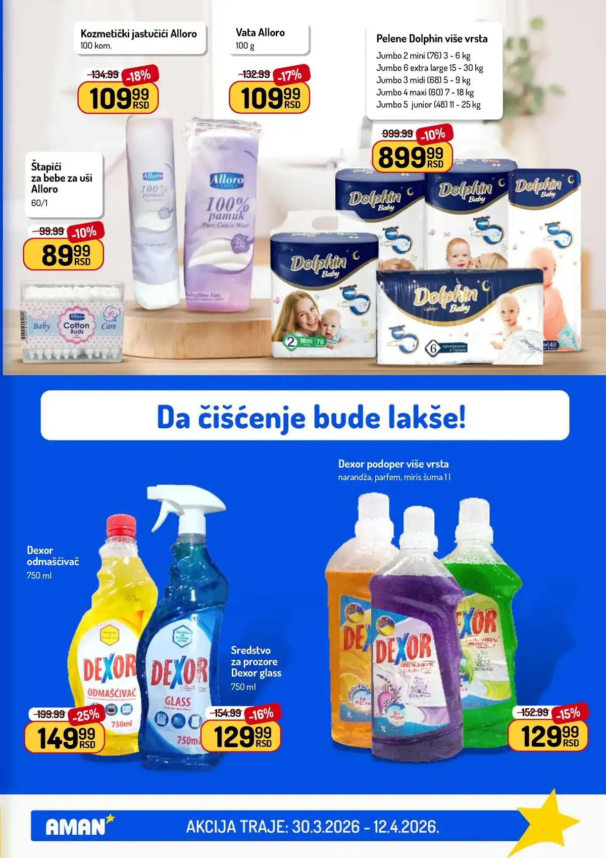 Aman katalog – snižene cene prehrane i proizvoda za domaćinstvo