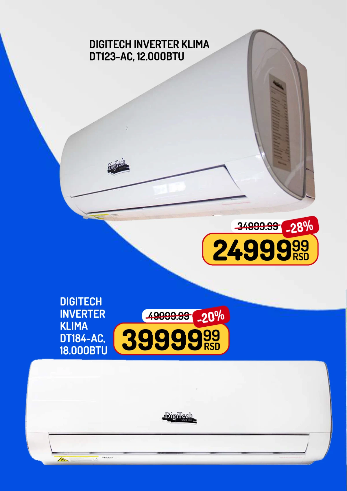Aman klima uređaji DigiTech na akciji