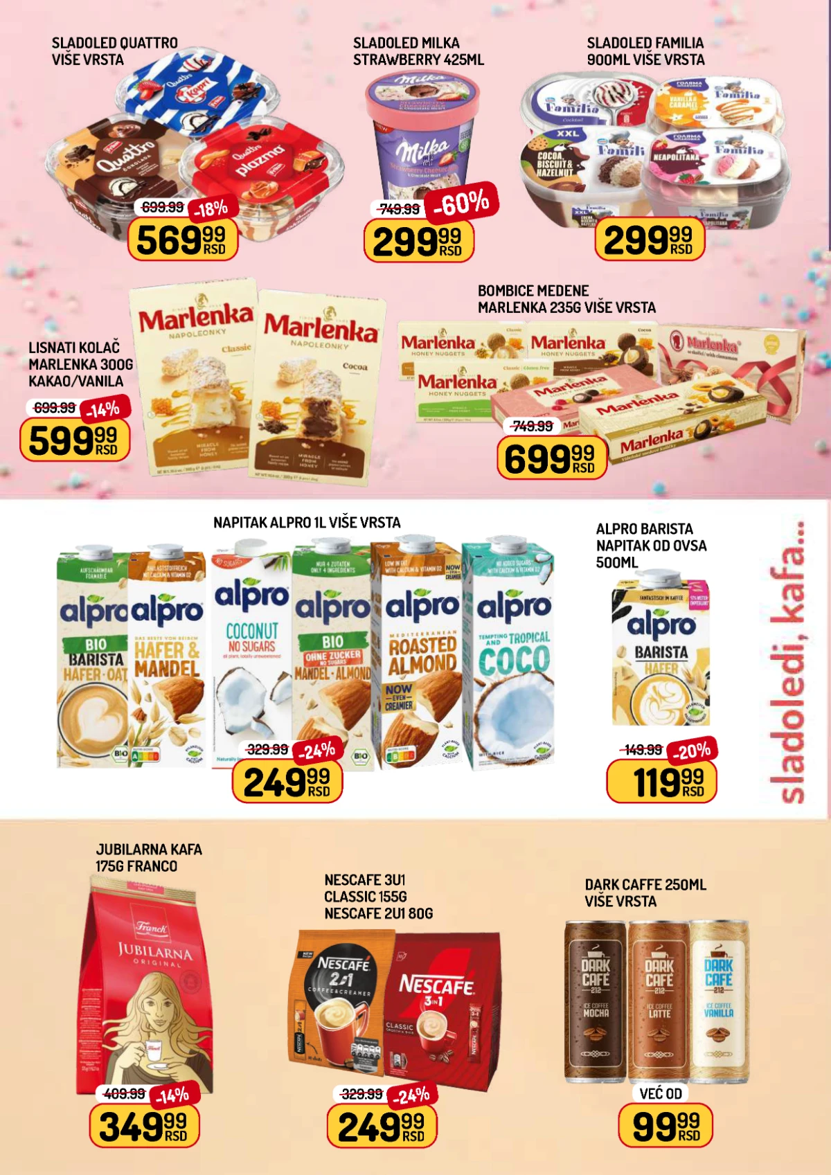 Aman katalog sladoled kafa i slatki proizvodi