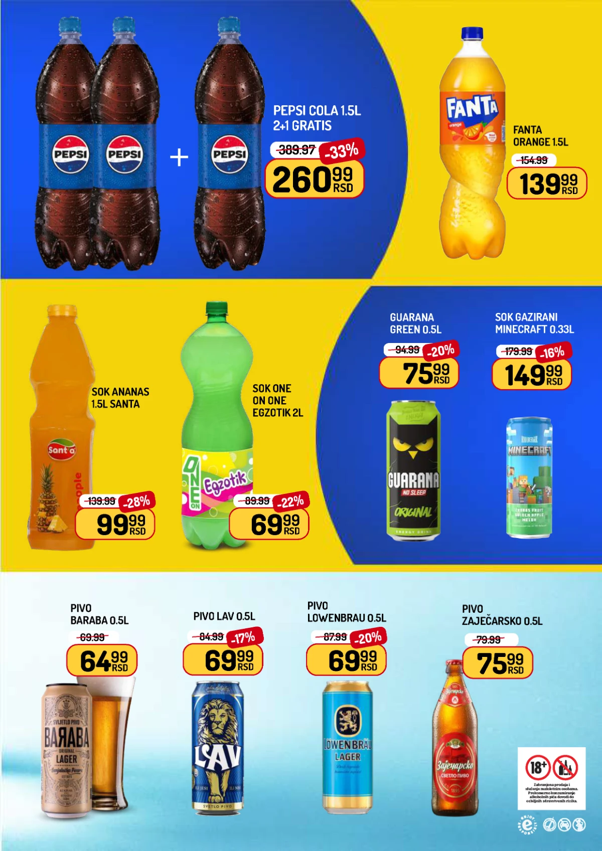 Aman katalog Pepsi Fanta pivo Lav i Zaječarsko