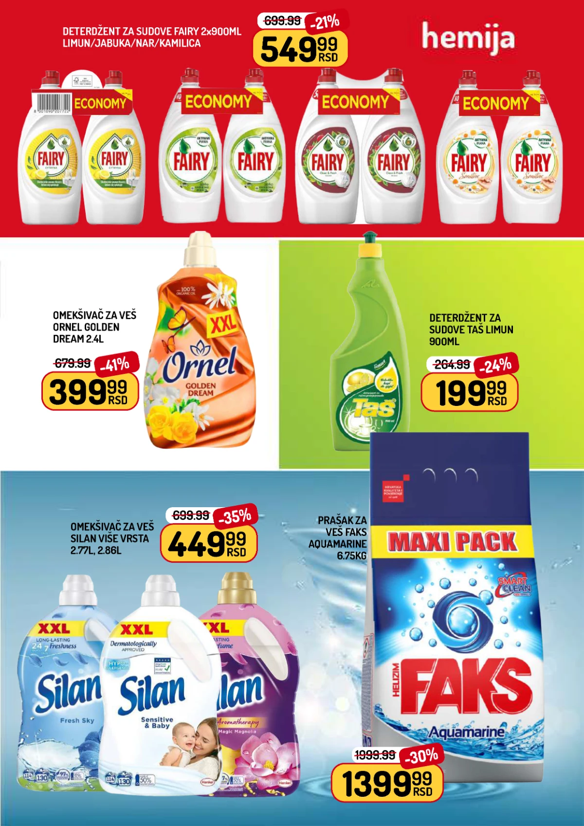 Aman katalog Fairy Silan Faks i Taš deterdženti