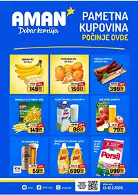 Aman nedeljna akcija i katalog sniženja do 19. februara 2026