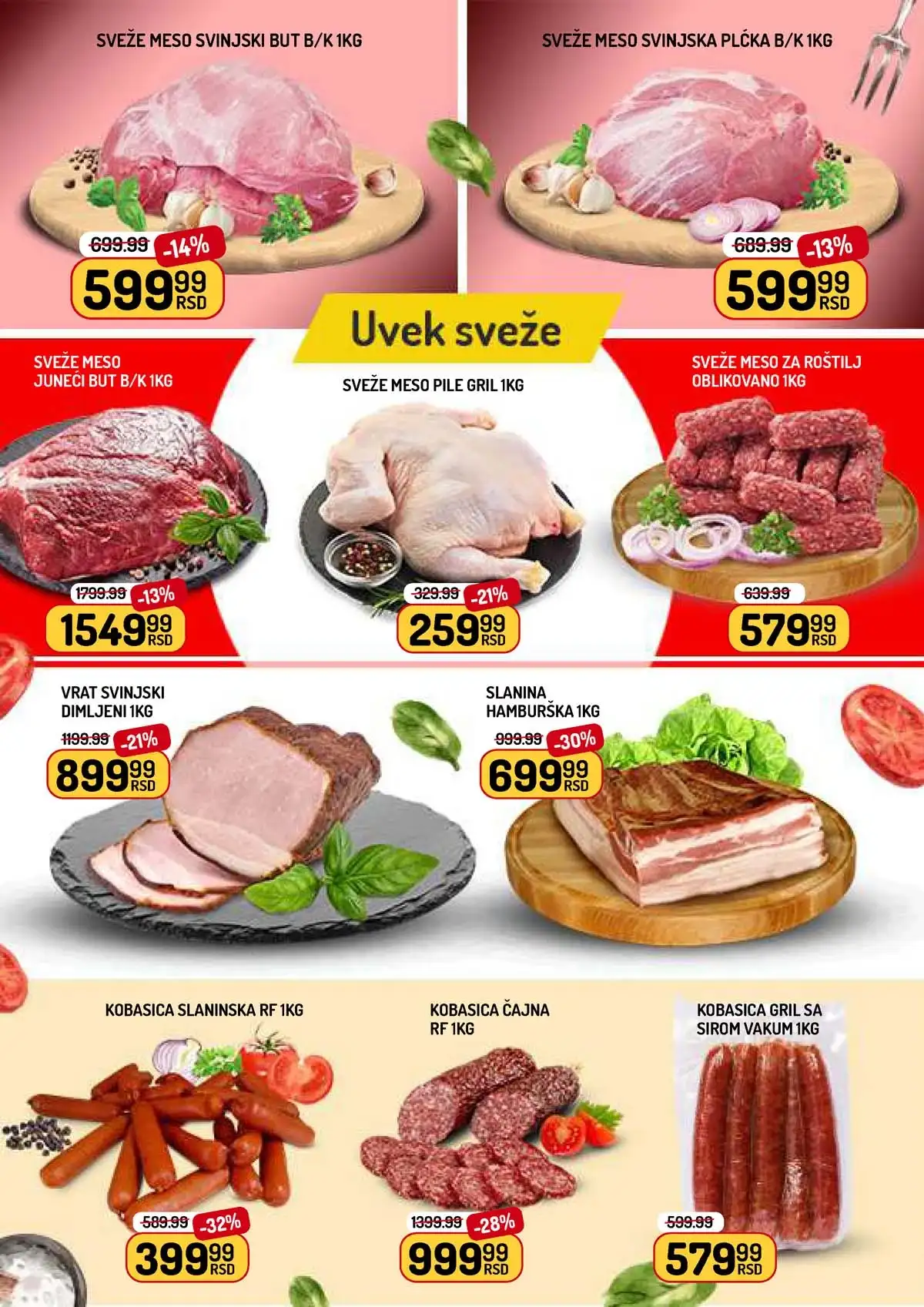 Aman nedeljna akcija katalog strana 2 – prehrambeni proizvodi i osnovne namirnice na sniženju do 19.03.2026