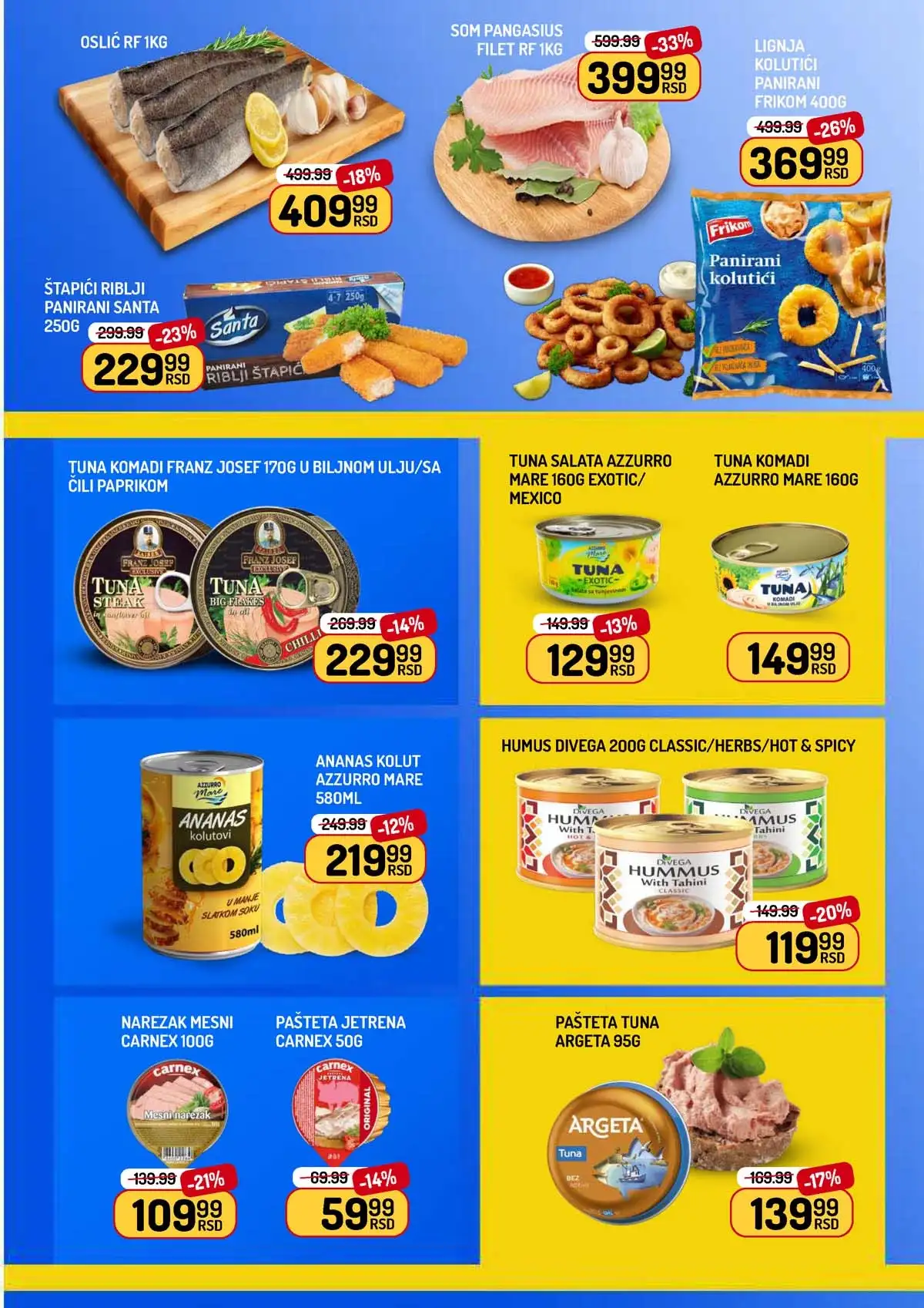 Aman nedeljna akcija katalog strana 5 – voće i povrće po akcijskim cenama do 19.03.2026