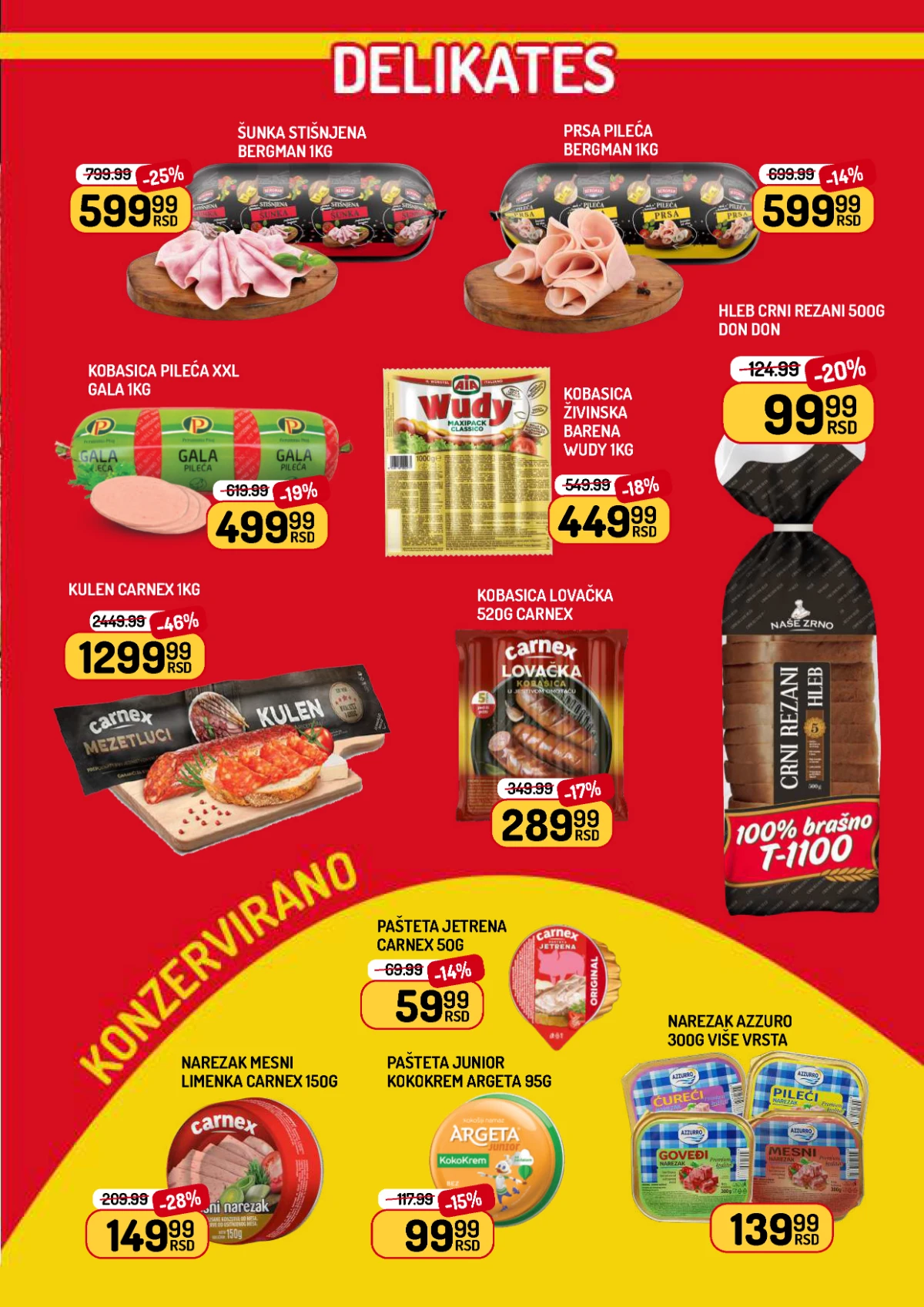 Aman katalog delikates kobasice paštete i konzerve akcija
