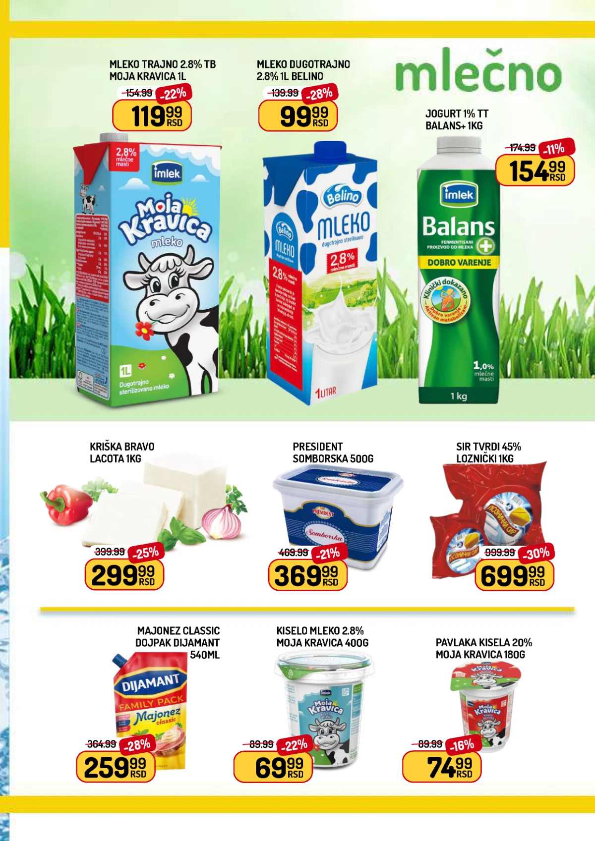 Aman akcija do 04.06.2026 – mleko, jogurt i sirevi po akcijskim cenama