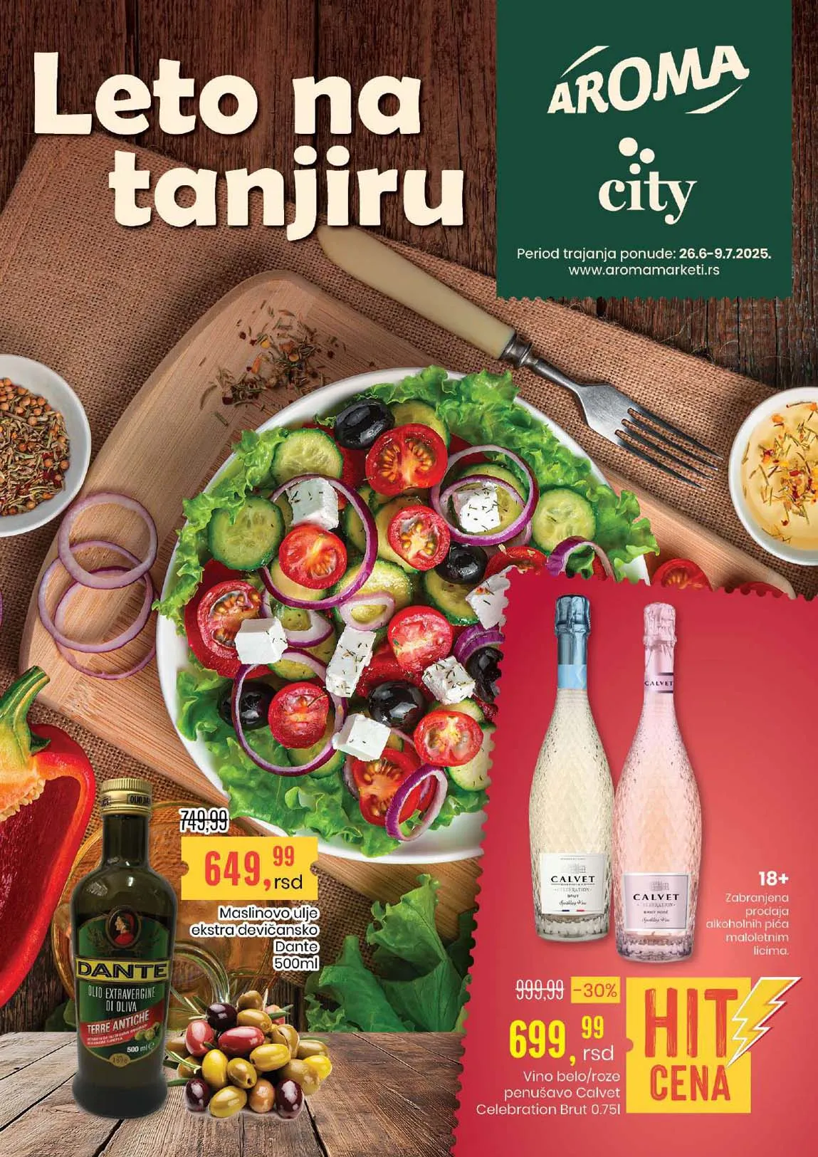 Aroma i City Akcija LETO NA TANJIRU Katalog sniženja do 09.07.2025