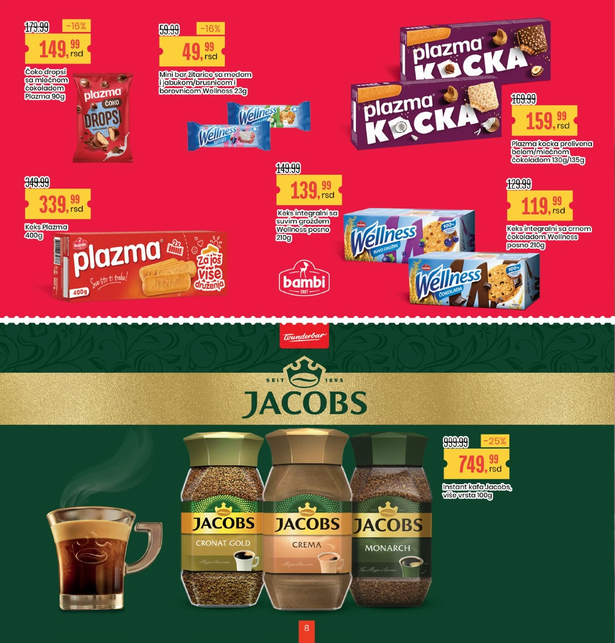 Aroma City Plazma i Jacobs akcija do 28.05.2026 strana 8 Aroma City katalog Plazma, Wellness i Jacobs kafa na akciji strana 8