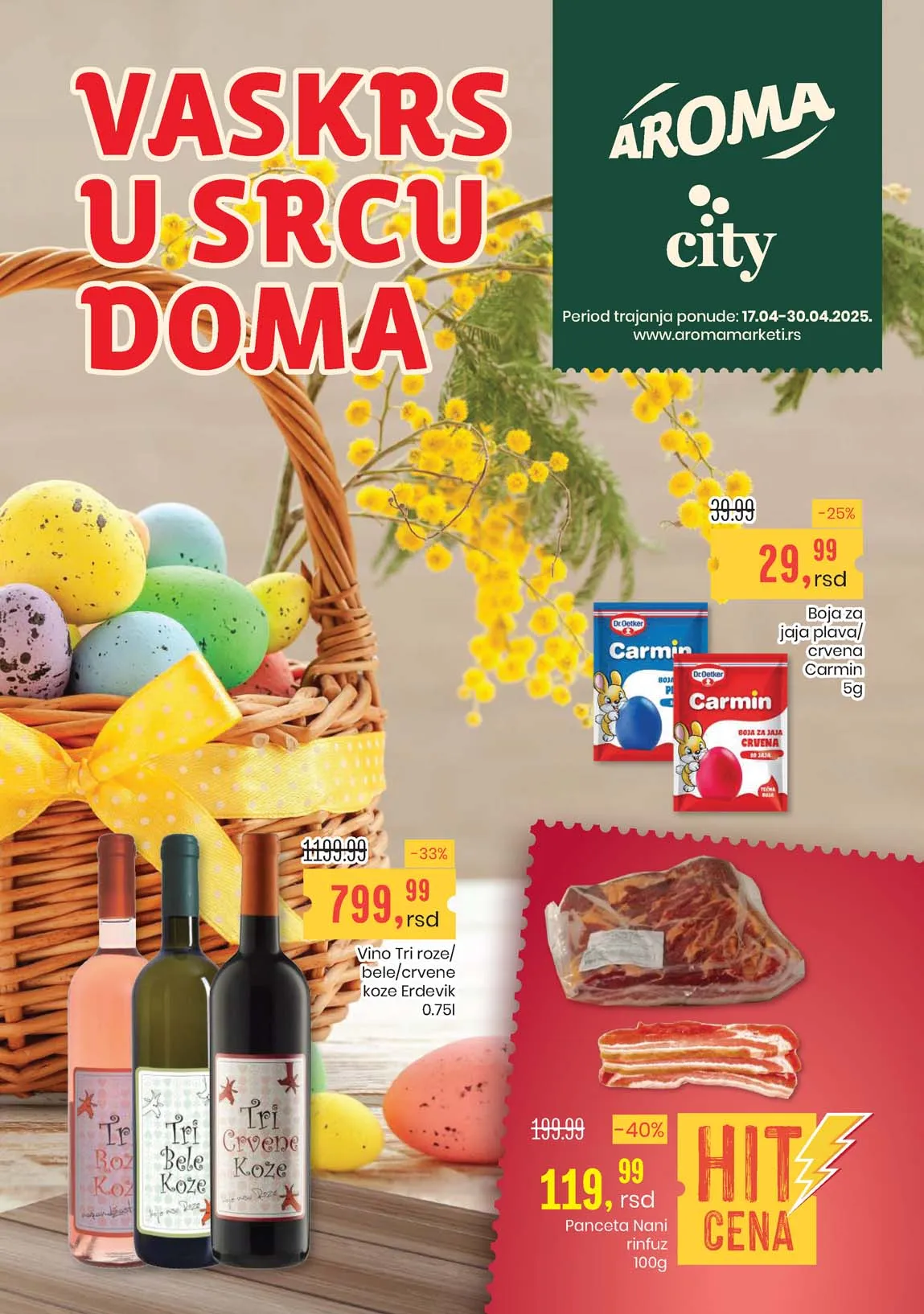 Aroma i City Akcija Vaskrs u srcu doma Katalog sniženja do 30.04.2025