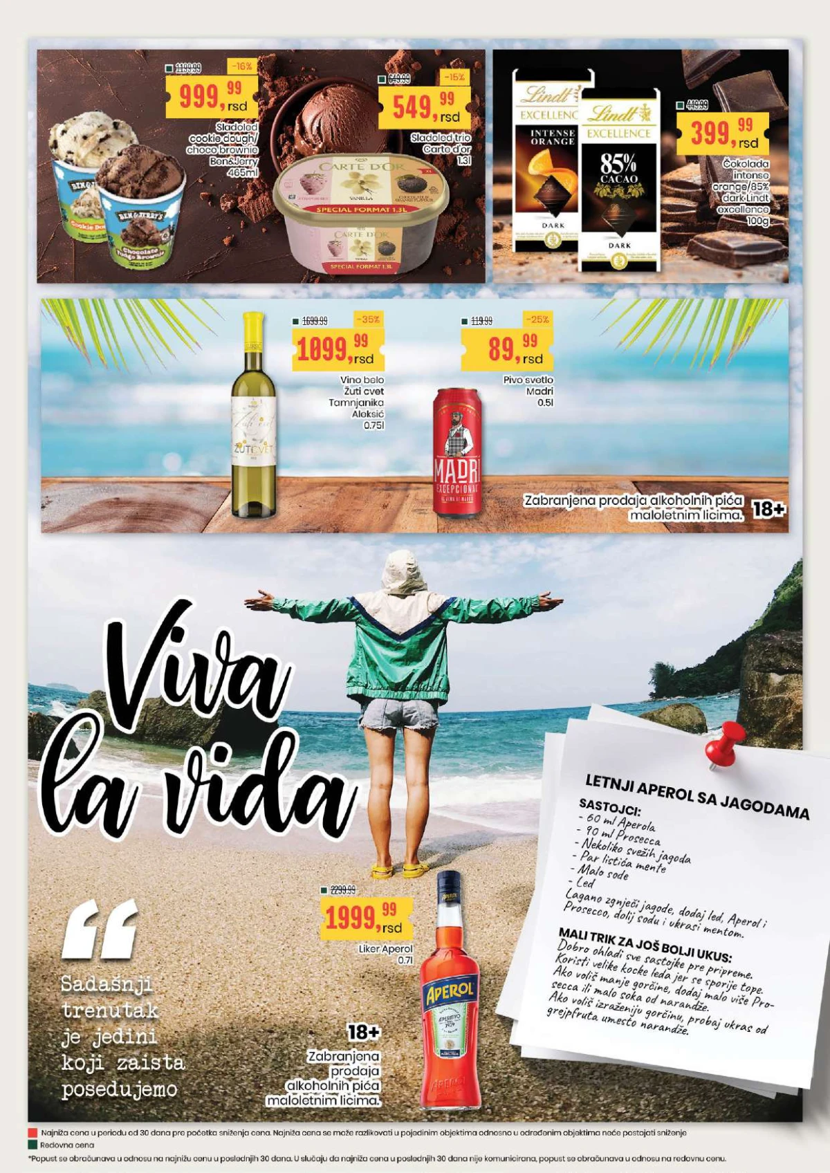 Aroma i City katalog strana 11 – sladoled, čokolada, vino, pivo i Aperol na akciji