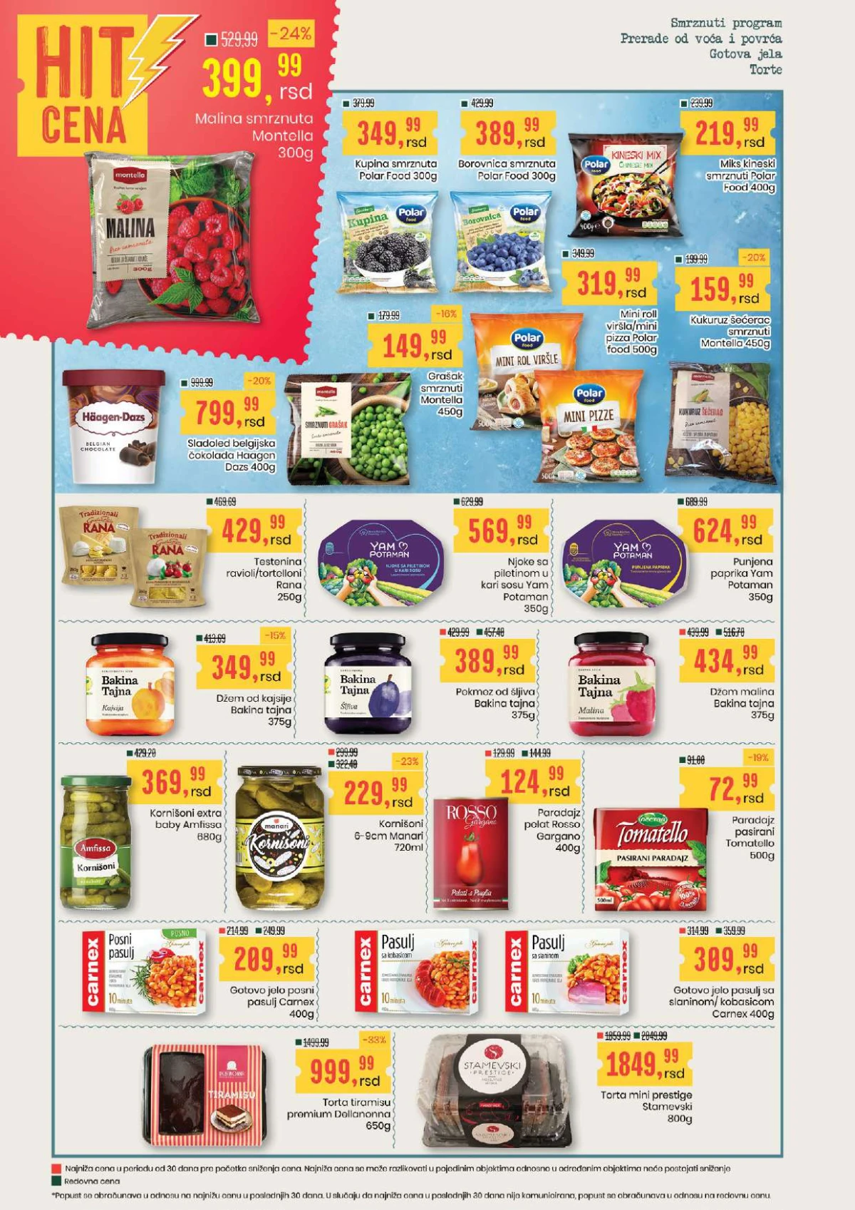 Aroma i City katalog strana 12 – smrznuto voće, povrće, testenina, džemovi i gotova jela