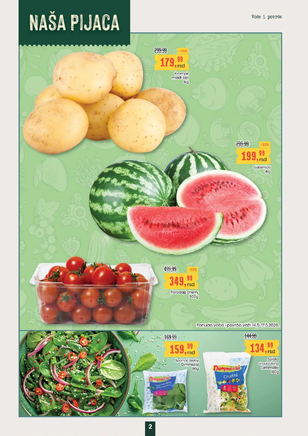 Aroma City katalog sniženja maj 2026 mladi krompir lubenica i cherry paradajz strana 2