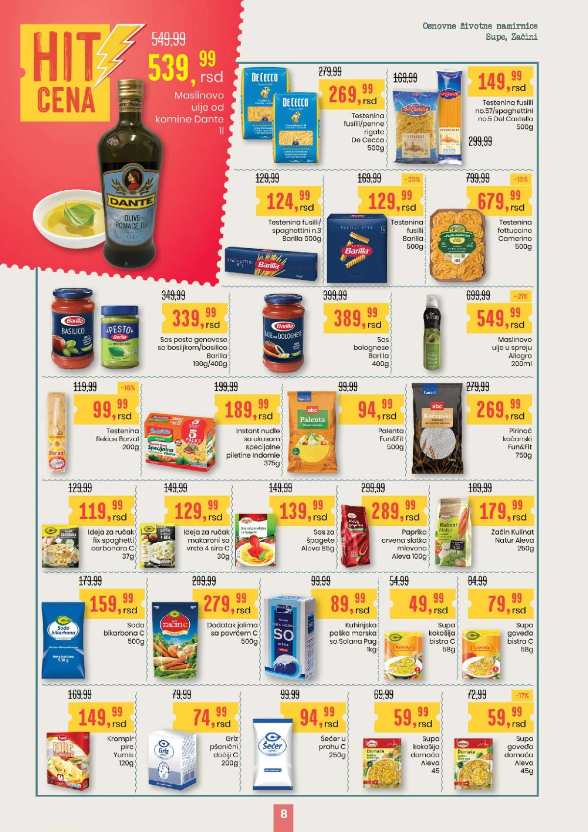 Aroma City katalog testenina maslinovo ulje i supe Srbija strana 8