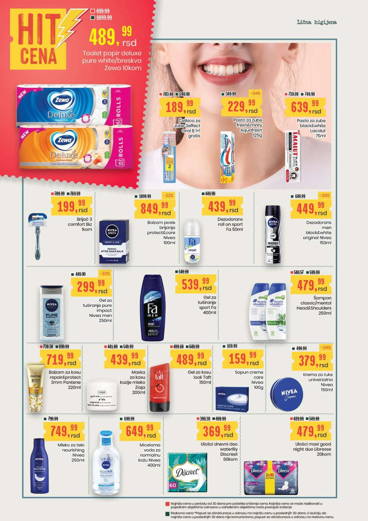 Aroma City katalog pasta za zube, dezodoransi, šamponi i proizvodi za ličnu higijenu na akciji