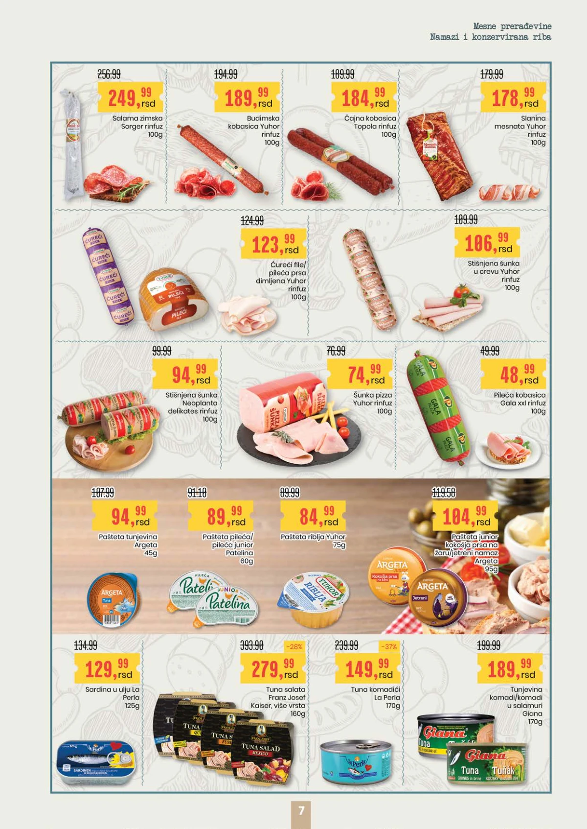Aroma City katalog tunjevina paštete i delikates proizvodi Srbija strana 7