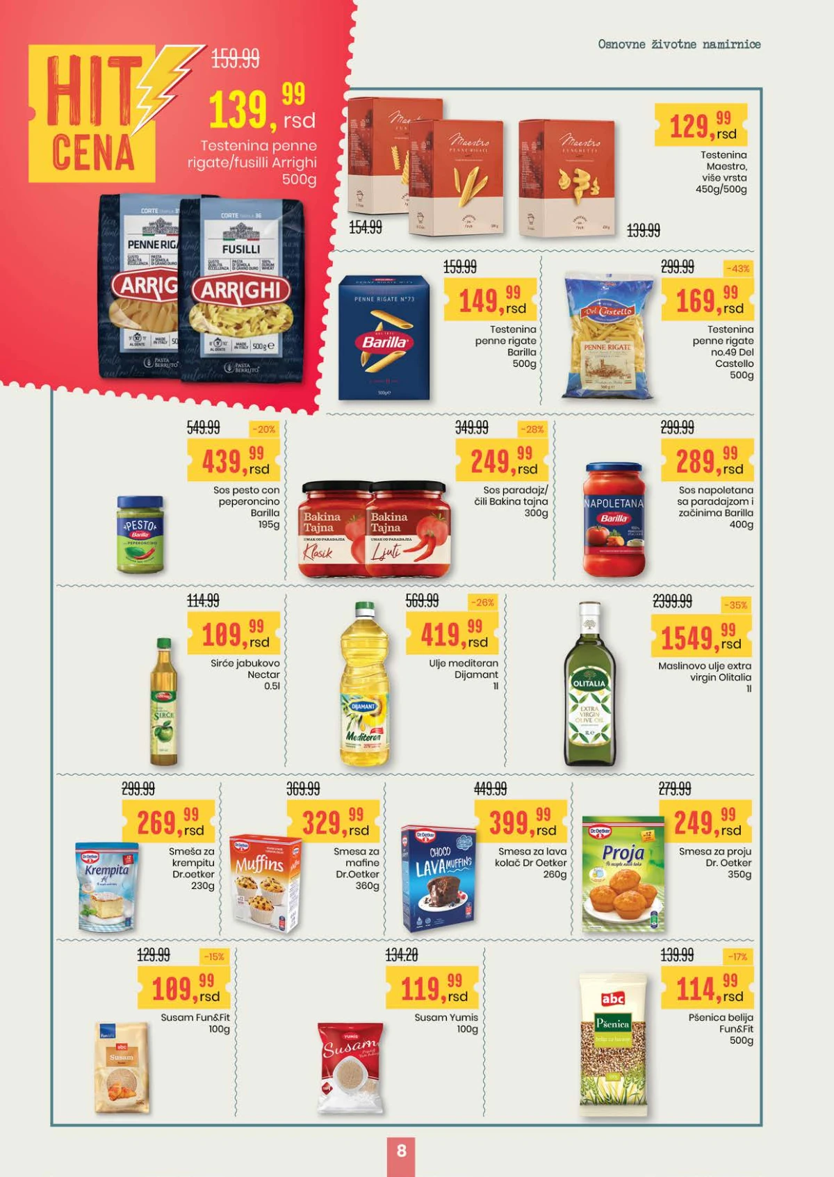 Aroma City katalog testenina sosovi i osnovne namirnice Srbija strana 8