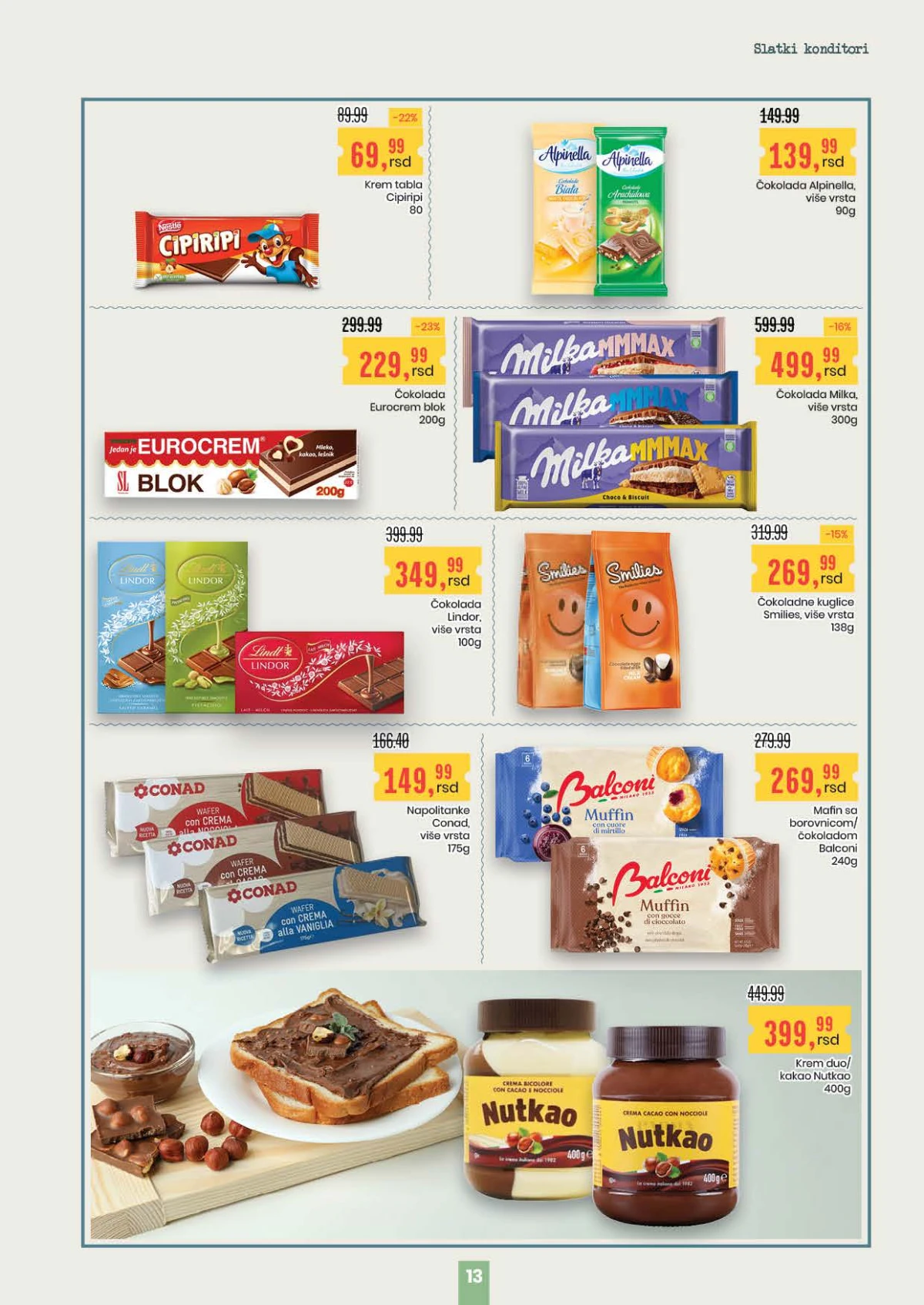 Aroma City katalog Milka Eurocrem Lindt i krem proizvodi Srbija strana 13