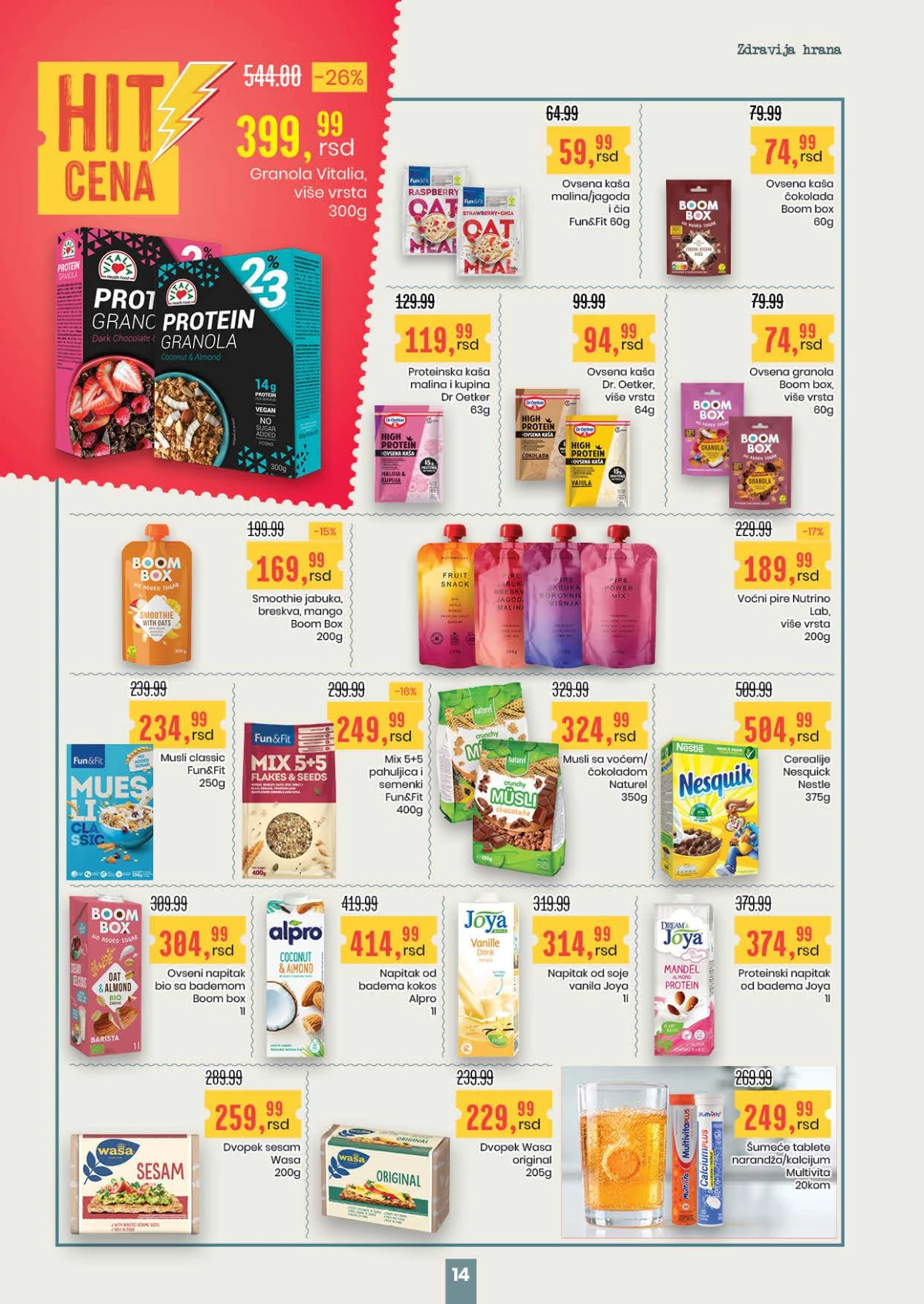 Aroma City katalog granola ovsene kaše i proteinski proizvodi Srbija strana 14